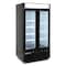 Maxx Cold Double Glass Door Narrow Width Merchandise Freezer, Swing Style Door, 39.5 in.W, 36 cu. ft., in Black MXM2-36FBHC - alternate 1